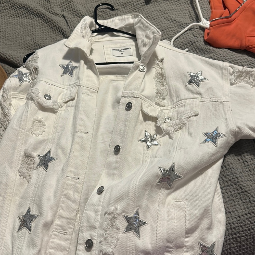 chelsea freeman collection distressed jean jacket